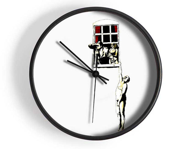 Window Lovers White Clock - Wallart-Direct UK