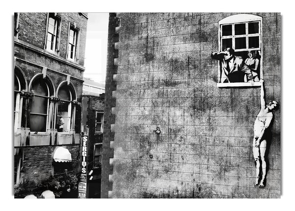 Window Lovers Banksy Canvasb L