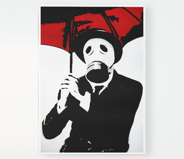 Bankers Gas Mask Close Up Print Poster Wall Art