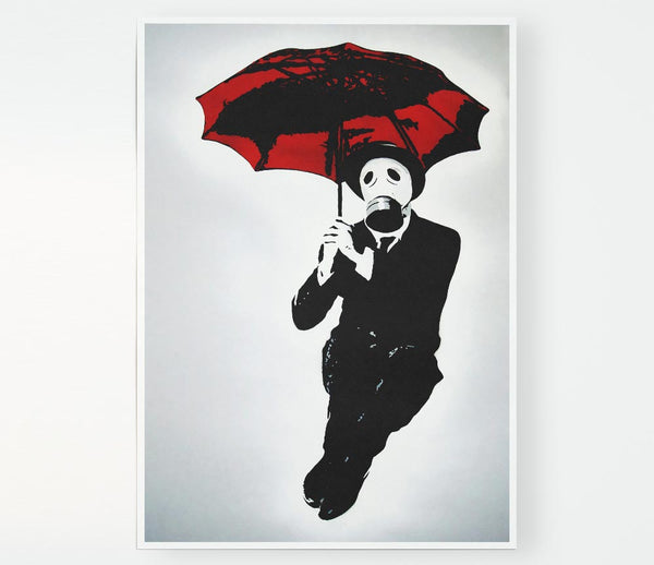 Bankers Gas Mask Print Poster Wall Art