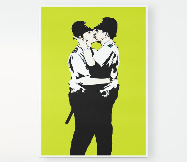 Bent Coppers Lime Print Poster Wall Art