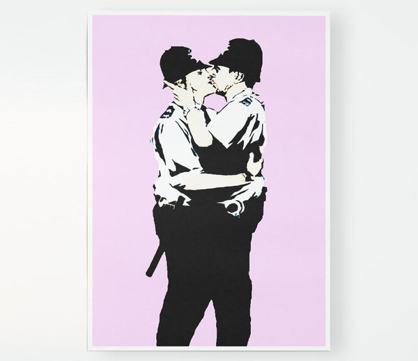 Bent Coppers Pink Print Poster Wall Art