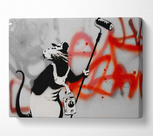 Picture of Graffiti Rat Removal Canvas Print Wall Art