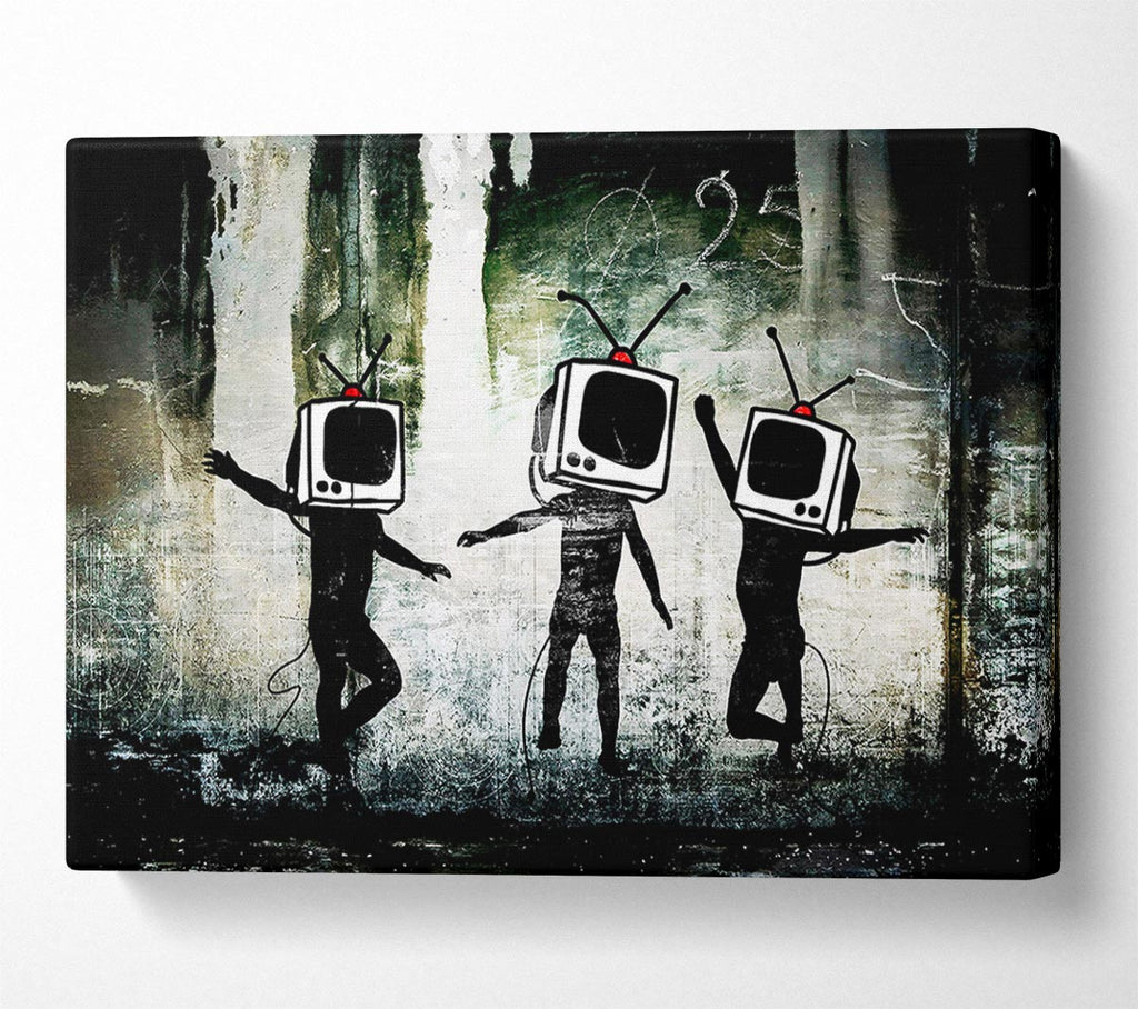 Picture of Tv Heads Canvas Print Wall Art