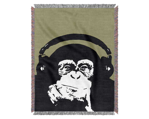 Monkey Dj Woven Blanket