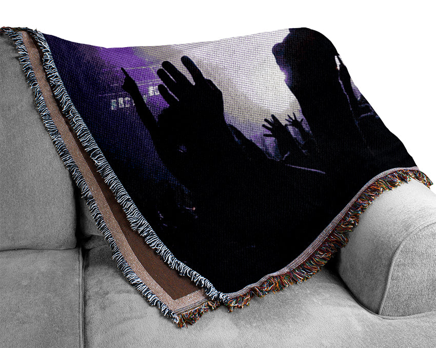 Purple Rave Woven Blanket