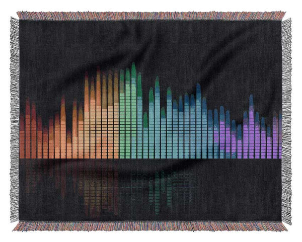 Music Equalizer Woven Blanket