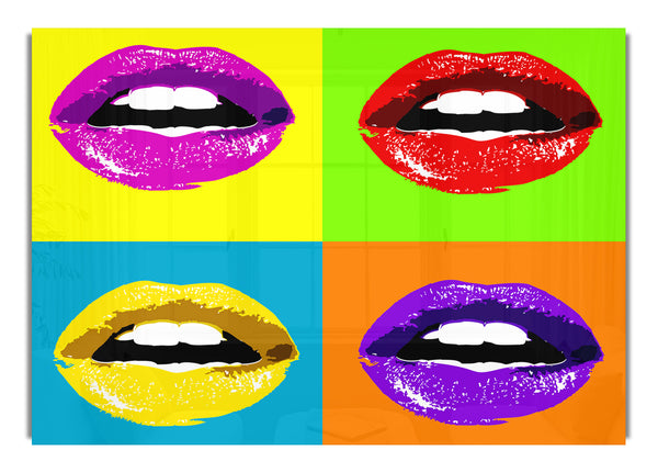 Vibrant Pop Art Lips