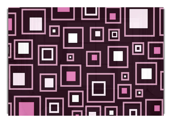 Squares In Squares Pink