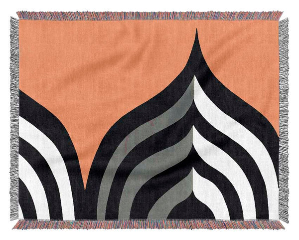 Zebra Fan Woven Blanket