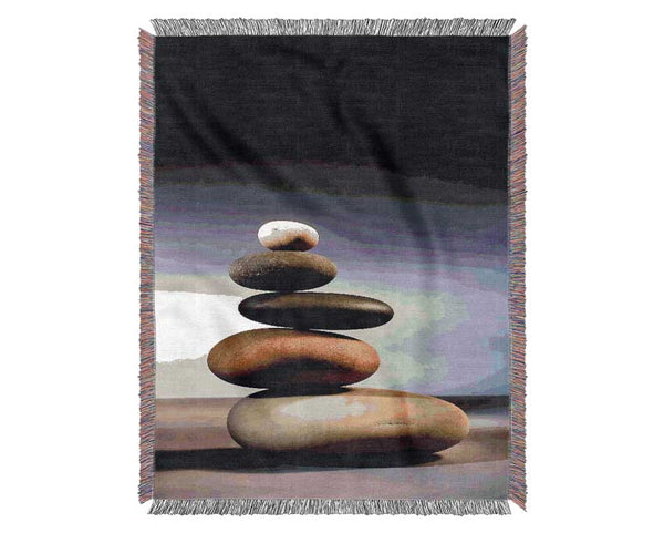 The Balance Of Stone Woven Blanket