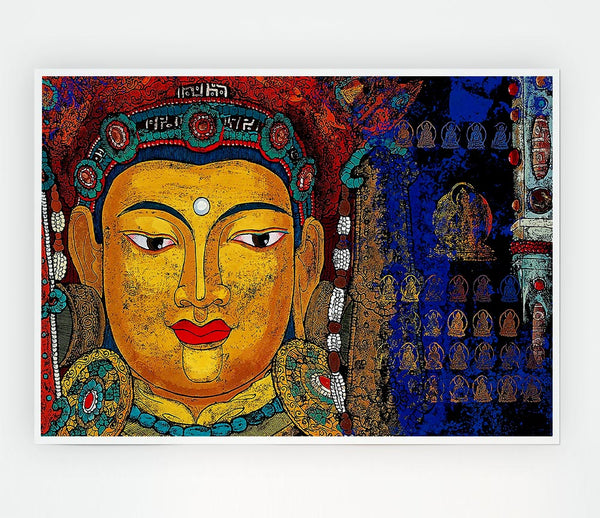 Tibetan Art Buddha Print Poster Wall Art
