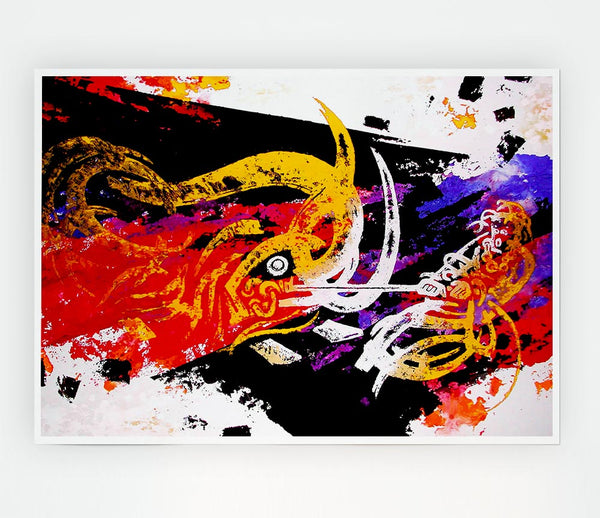 Tibetan Art Dragon Slayer Print Poster Wall Art