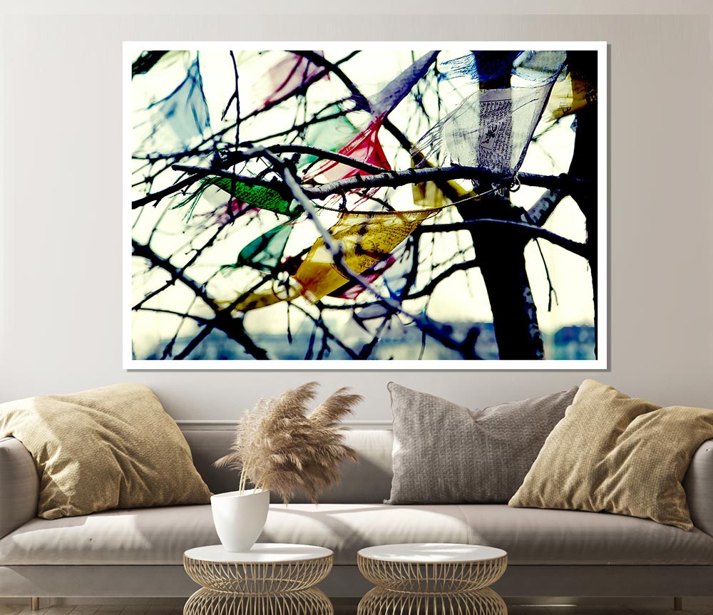 Wind Blowing Print Poster Wall Art
