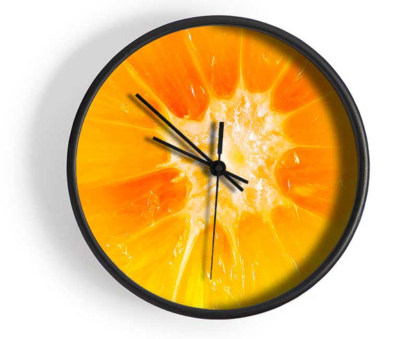 The Centre Of An Orange Clock - Wallart-Direct UK