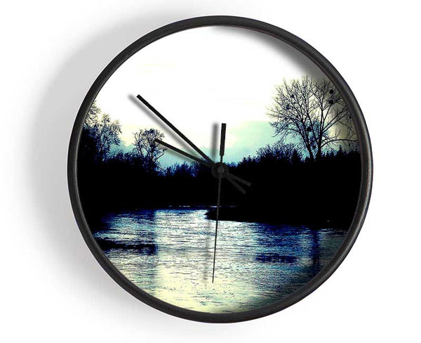 River At Dusk Clock - Wallart-Direct UK