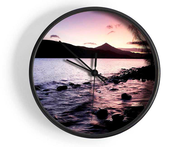 River Bank Sunrise Clock - Wallart-Direct UK