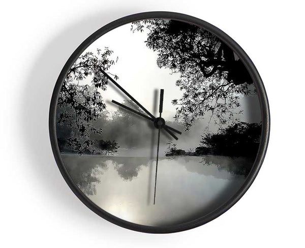 Spring Lake Blue Clock - Wallart-Direct UK