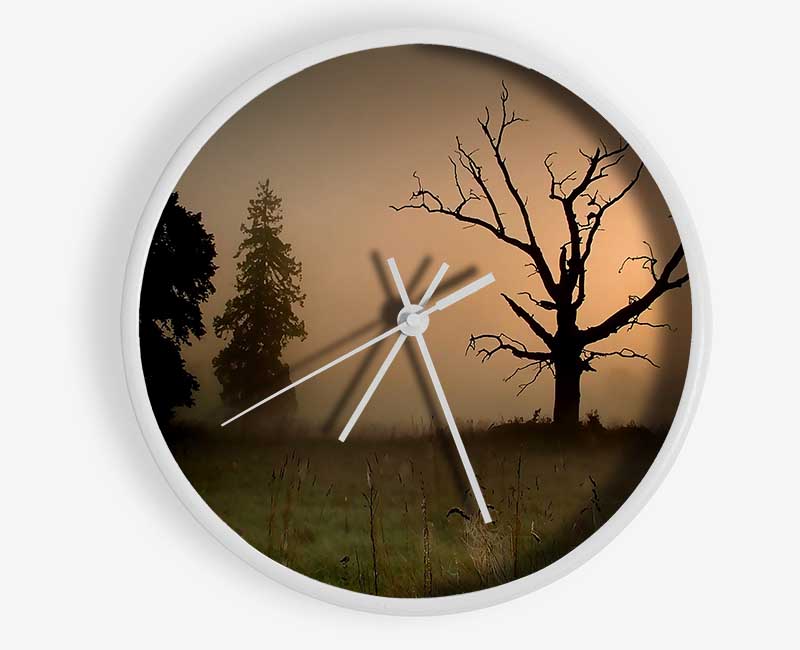 Winter Tree In The Mist Clock - Wallart-Direct UK
