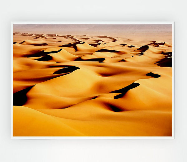 Desert Sand Dunes Print Poster Wall Art