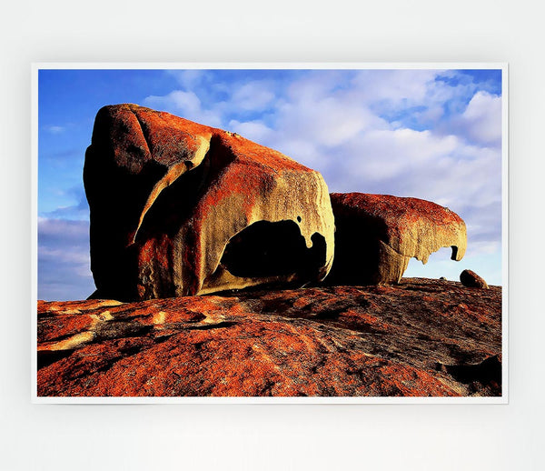 Boulders On Top Of The World Print Poster Wall Art