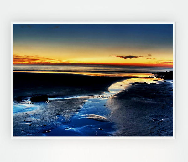 The Light On The Ocean Print Poster Wall Art
