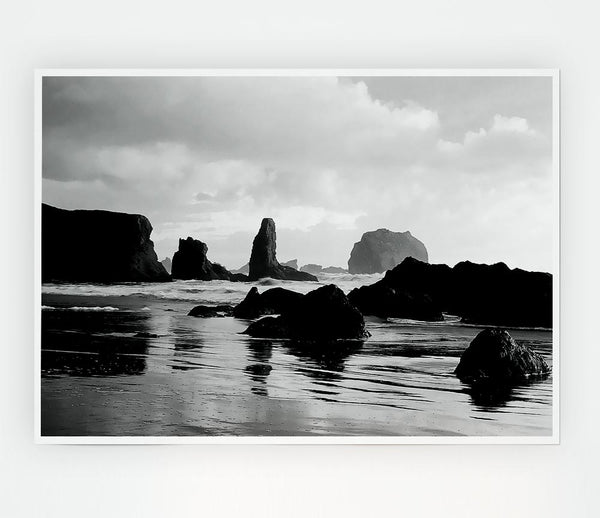 The Oceans Architect B N W Print Poster Wall Art