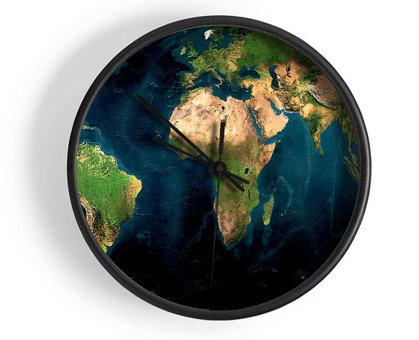 Great Map Of The World Clock - Wallart-Direct UK