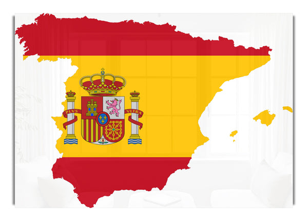 Spainish Flag Map