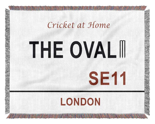 The Oval Signs Woven Blanket
