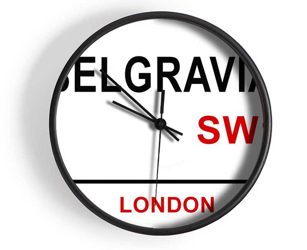 Belgravia Signs Clock - Wallart-Direct UK