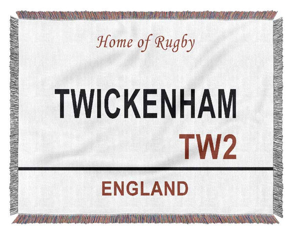 Twickenham Signs Woven Blanket