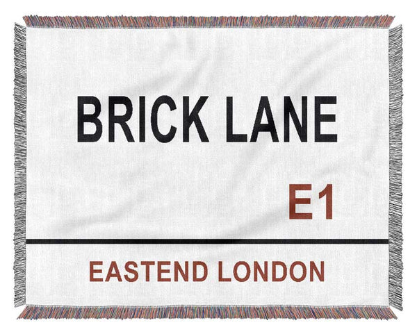 Brick Lane Signs Woven Blanket