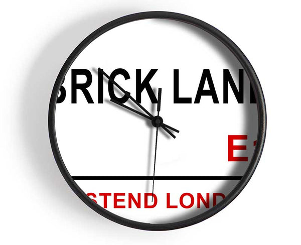 Brick Lane Signs Clock - Wallart-Direct UK