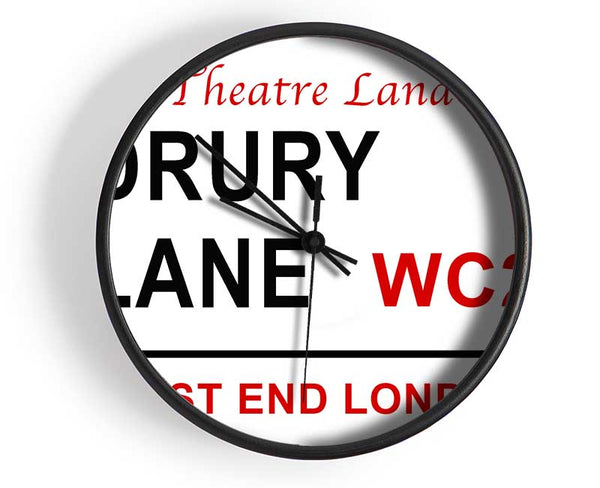 Drury Lane Signs Clock - Wallart-Direct UK