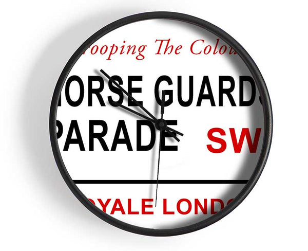 Horse Guards Parade Signs Clock - Wallart-Direct UK