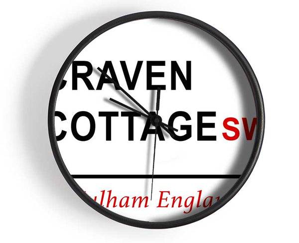 Craven Cottage Signs Clock - Wallart-Direct UK