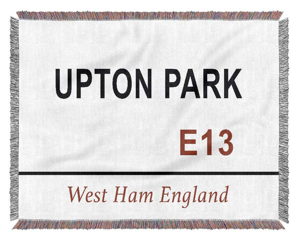 Upton Park Signs Woven Blanket