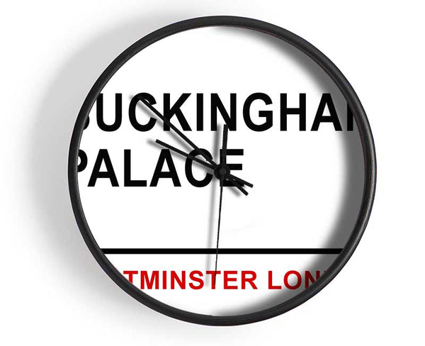Buckingham Palace Signs Clock - Wallart-Direct UK