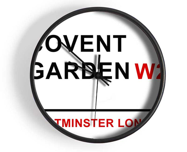 Covent Garden Signs Clock - Wallart-Direct UK