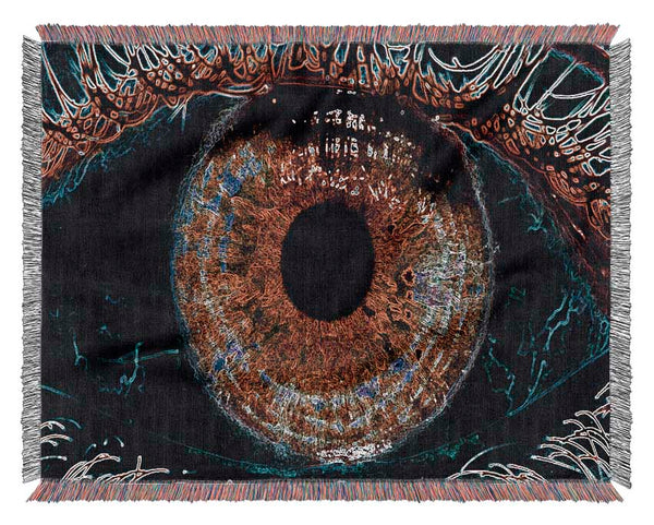 Abstract Eye Woven Blanket