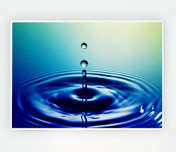 Water Droplet Print Poster Wall Art