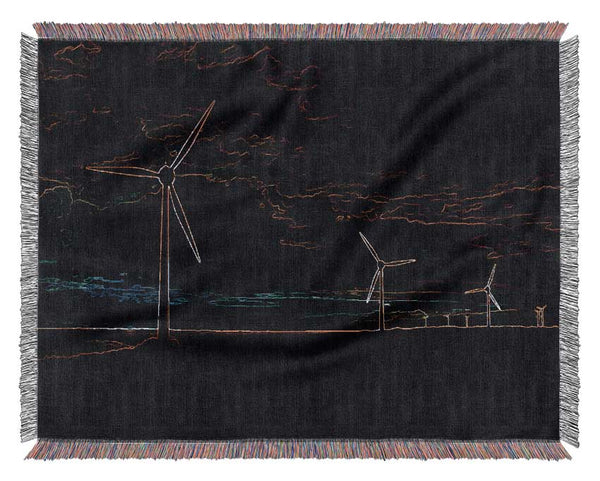 Wind Farm 02 Woven Blanket