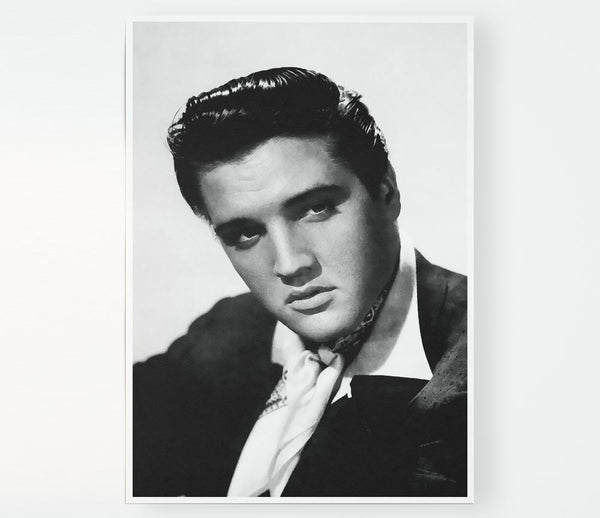 Elvis Presley Portrait Print Poster Wall Art