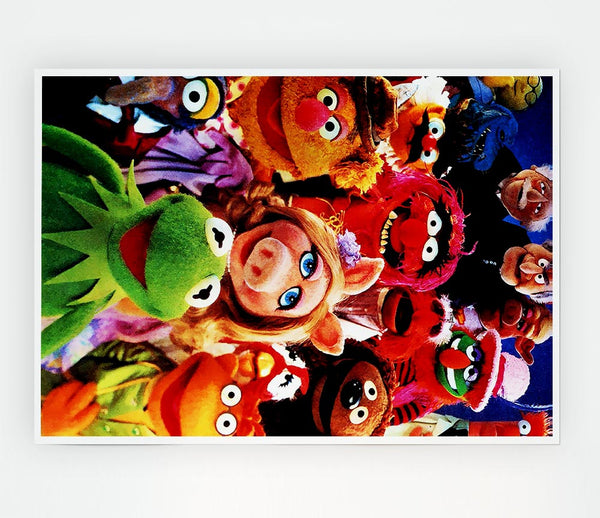 The Muppets Miss Piggy Kermit Print Poster Wall Art