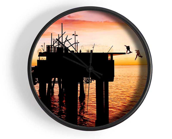The Lords Of Dog Town Skateboards Pier Clock - Wallart-Direct UK