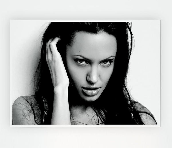 Angelina Jolie Sexy Eyes Print Poster Wall Art