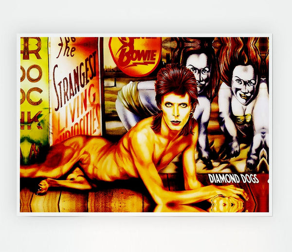 David Bowie Diamond Dogs Print Poster Wall Art