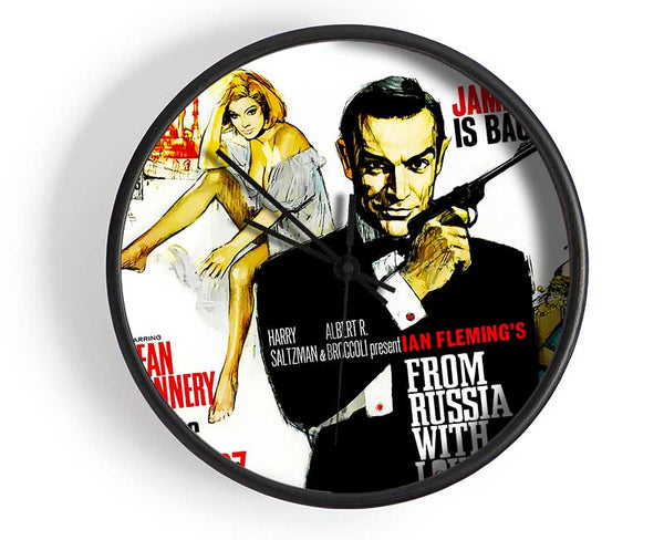 Sean Connery From Russia With Love Clock - Wallart-Direct UK