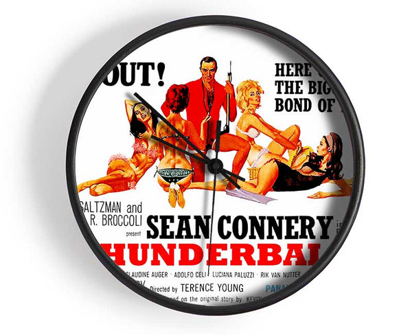 Sean Connery Thunderball Clock - Wallart-Direct UK
